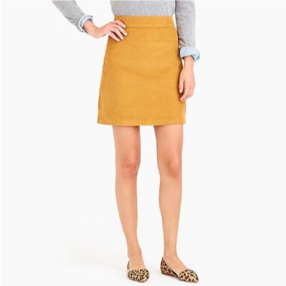 J. Crew Dresses & Skirts - NEW W/ TAGS! J. Crew Mustard Yellow Corduroy Skirt